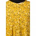 Mustard printed Umbrella dress abaya with bell sleeves Mustard printed Umbrella dress abaya with bell sleeves